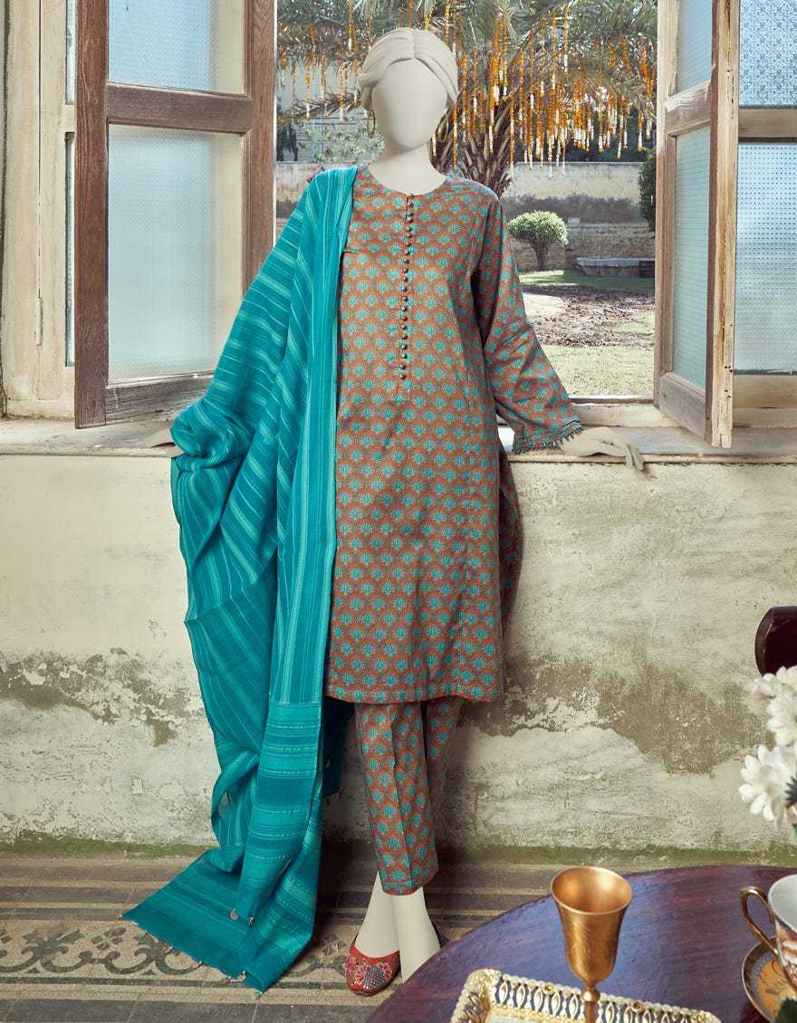 Multicolor Lawn Unstitched 3 Piece Dress | Jlawn-S-23-310