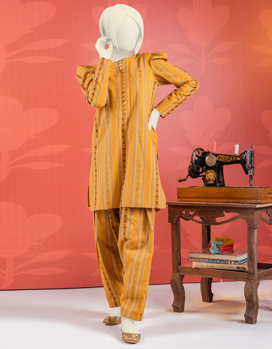 Yellow Susi Teens 2 Piece Stitched | Jygk-W-Jwt-23-3210
