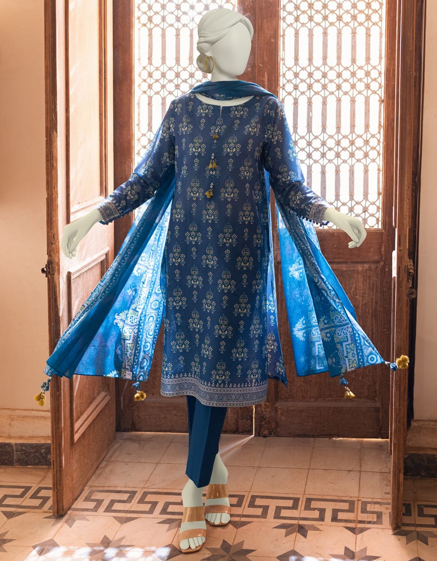 Blue Lawn Unstitched 3 Piece Dress | Jlawn-S-23-329