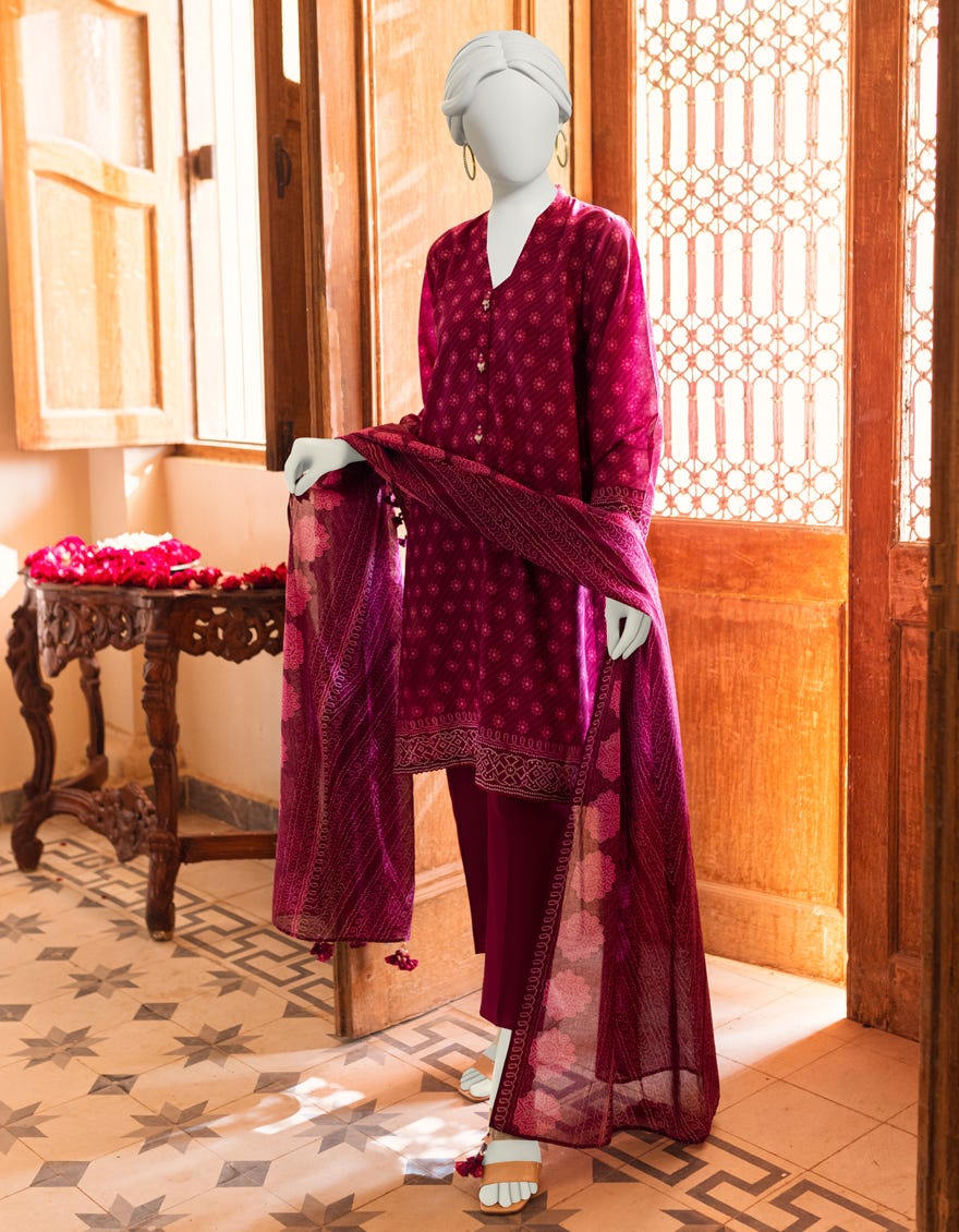 Purple Lawn Unstitched 3 Piece Dress | Jlawn-S-23-330