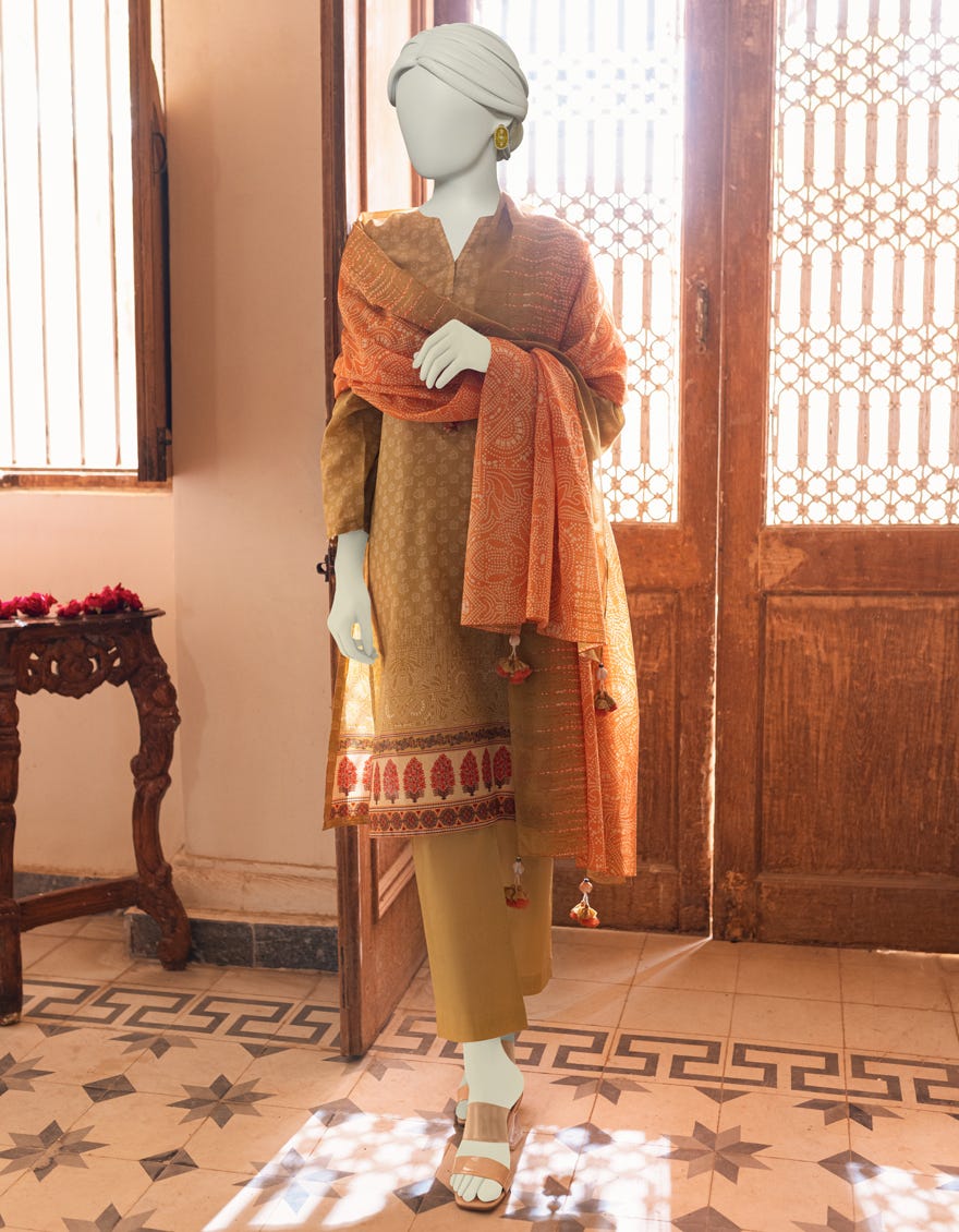 Multicolor Lawn Unstitched 3 Piece Dress | Jlawn-S-23-334