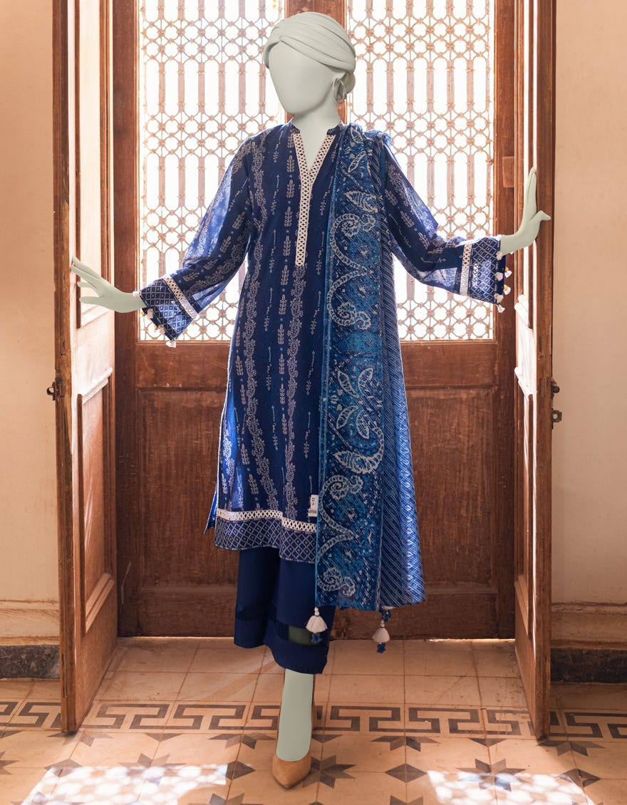 Blue Lawn Unstitched 3 Piece Dress | Jlawn-S-23-336