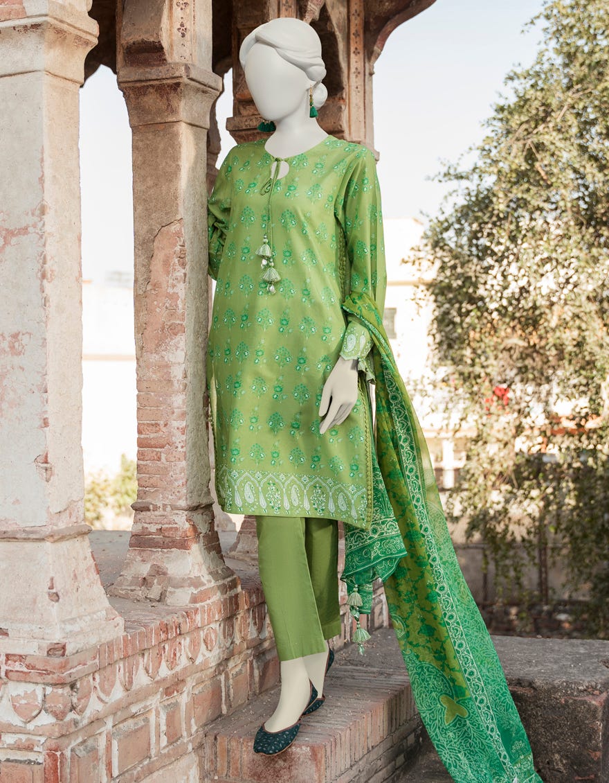 Green Lawn Unstitched 3 Piece Dress | Jlawn-S-23-357
