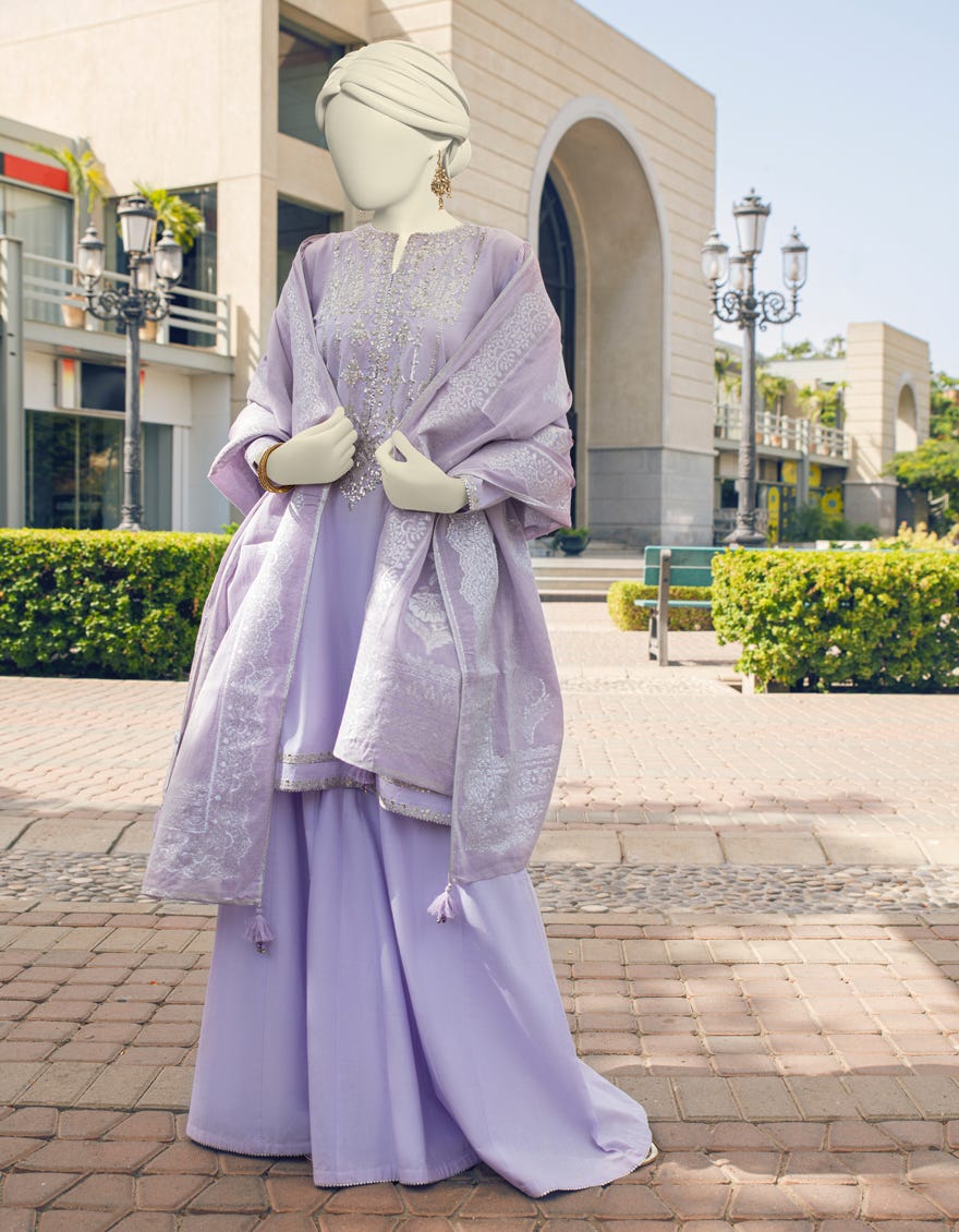 Purple Lawn 3 Piece Stitched Dress | Jlawn-S-23-369