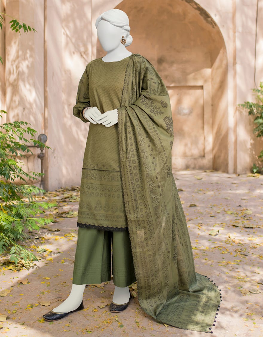 Green Lawn Unstitched 3 Piece Dress | Jlawn-S-23-395