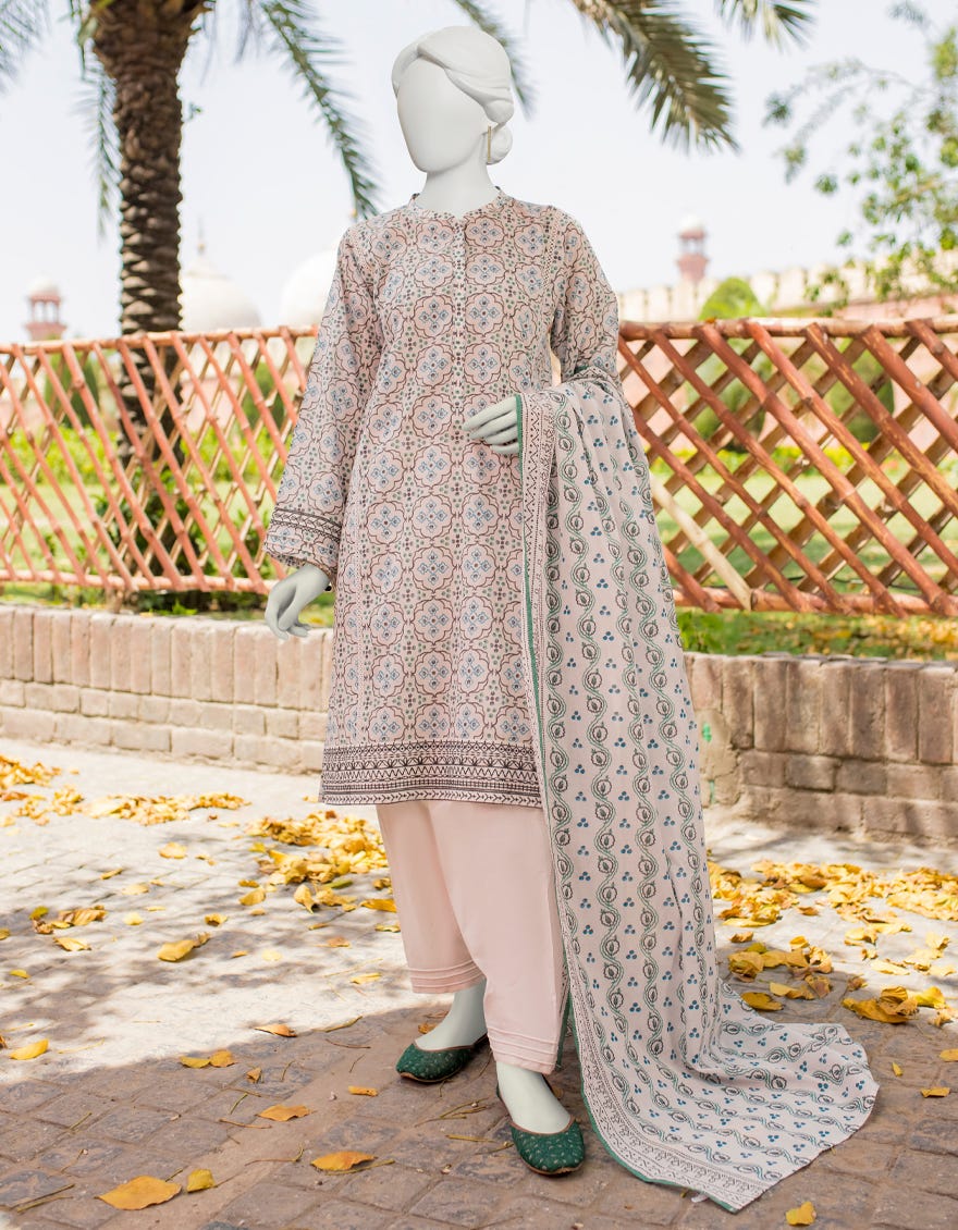White Lawn Unstitched 3 Piece Dress | Jlawn-S-23-398