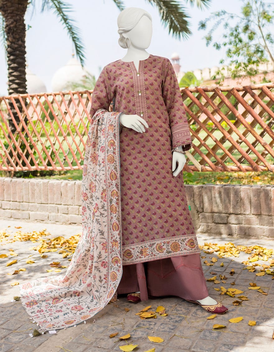 Brown Lawn Unstitched 3 Piece Dress | Jlawn-S-23-400