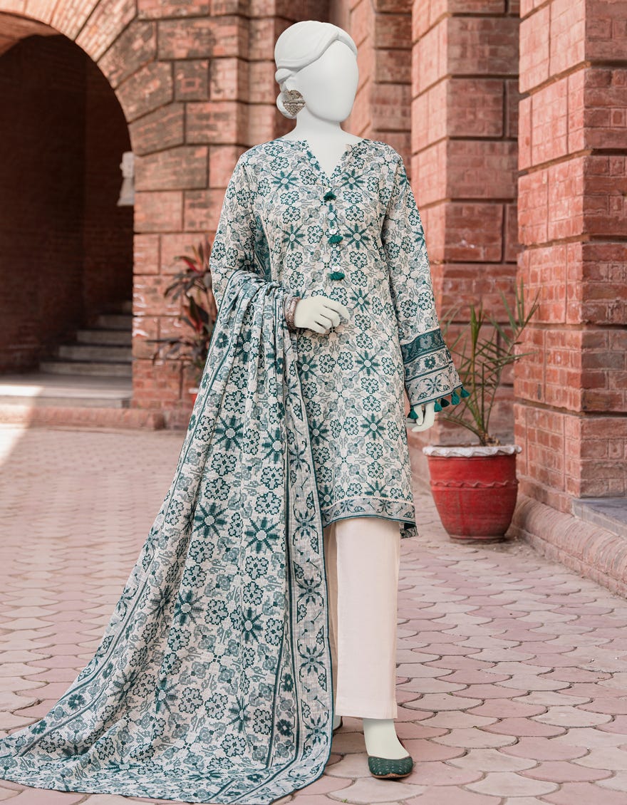 Multicolor Lawn Unstitched 3 Piece Dress | Jlawn-S-23-422