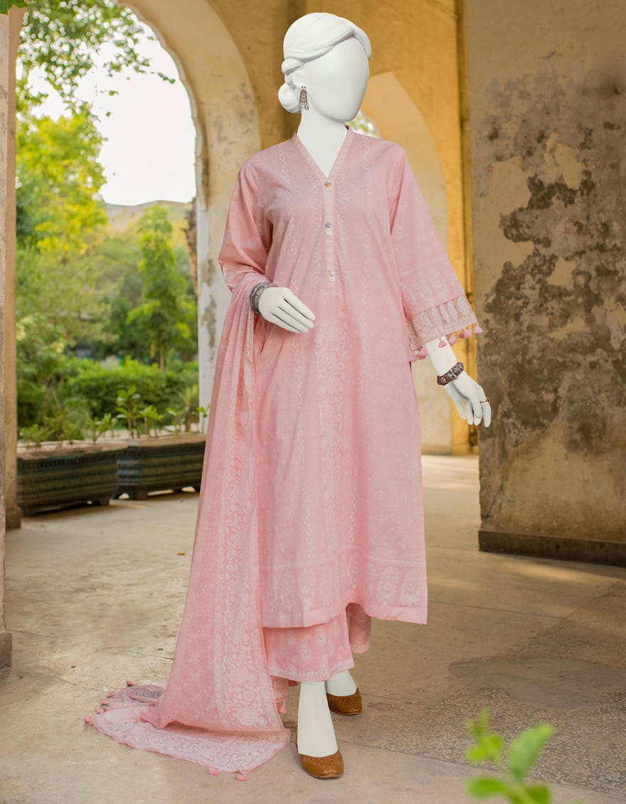 Pink Lawn Unstitched 3 Piece Dress | Jlawn-S-23-425