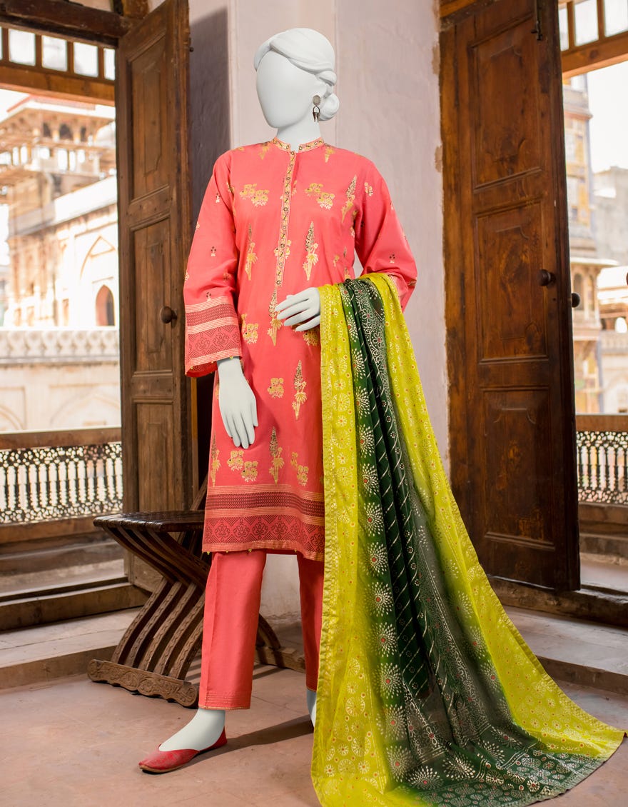 Pink Lawn Unstitched 3 Piece Dress | Jlawn-S-23-428