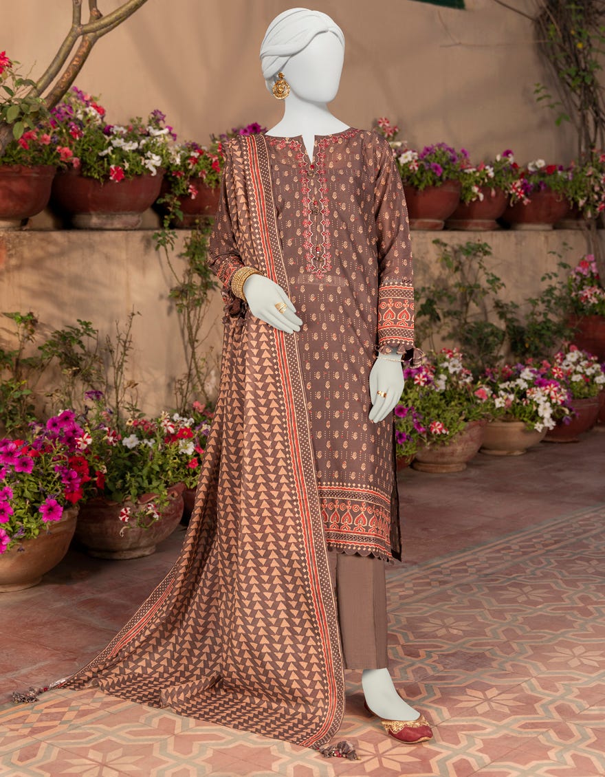 Green Lawn Unstitched 3 Piece Dress | Jlawn-S-23-450