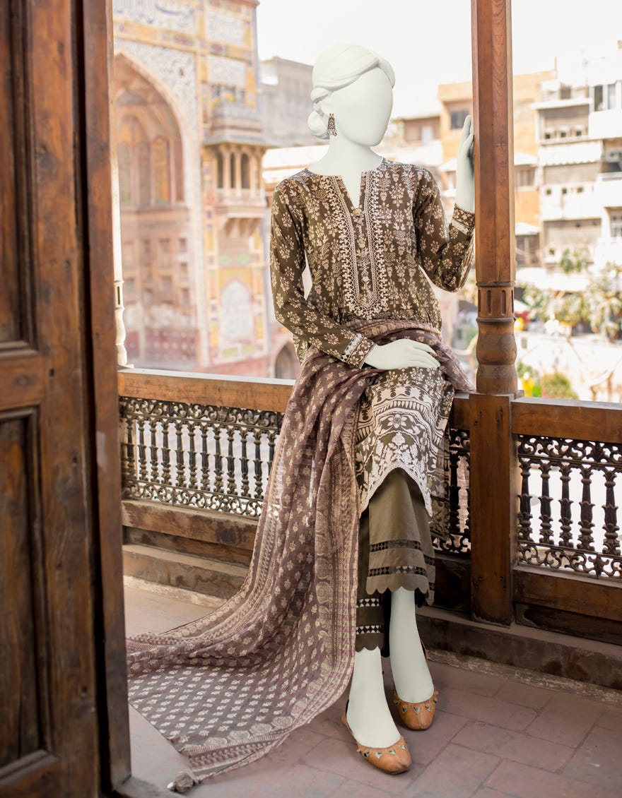 Green Lawn Unstitched 3 Piece Dress | Jlawn-S-23-464