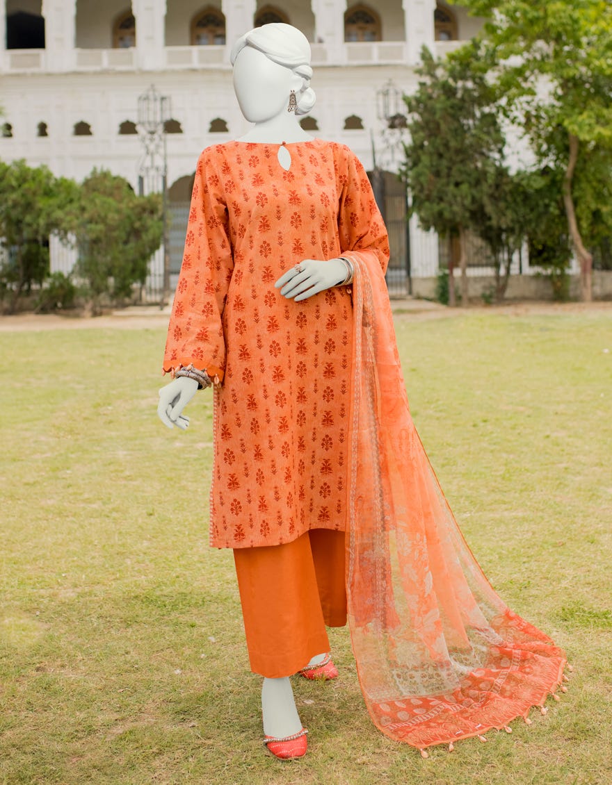 Orange Lawn Unstitched 3 Piece Dress | Jlawn-S-23-479