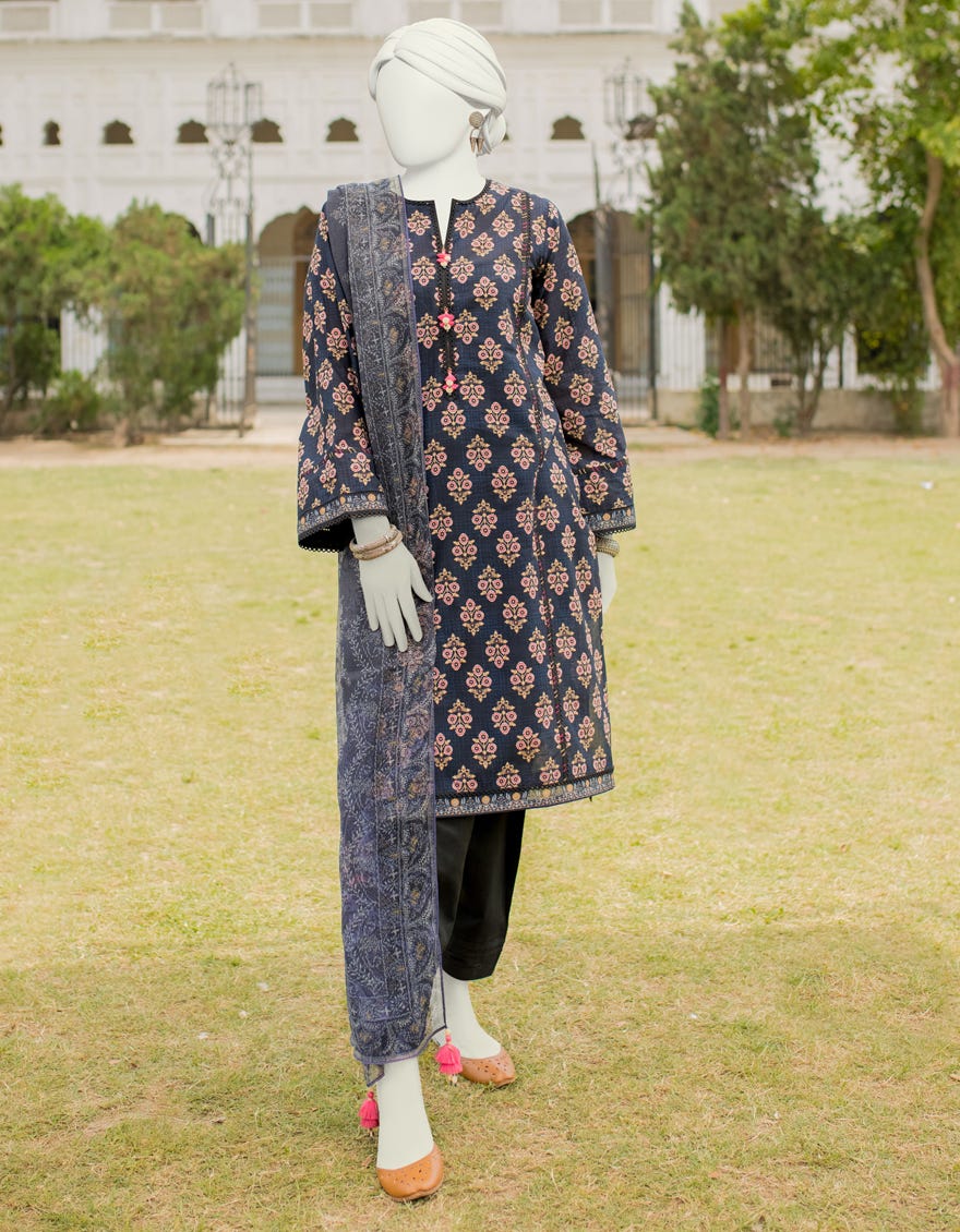 Multicolor Lawn Unstitched 3 Piece Dress | Jlawn-S-23-481
