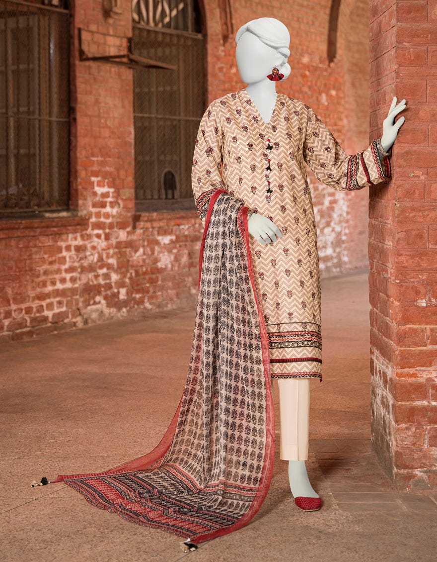 Multicolor Lawn Unstitched 3 Piece Dress | Jlawn-S-23-488