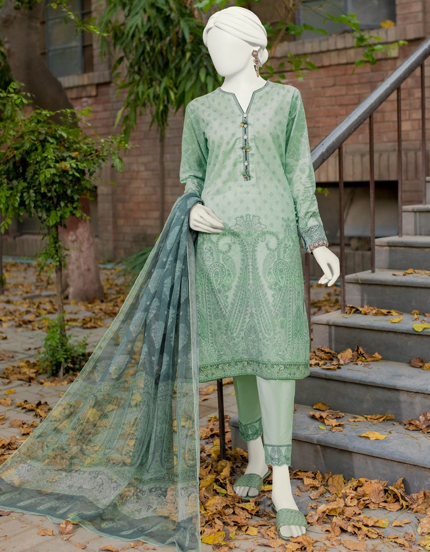 Green Lawn Unstitched 3 Piece Dress | Jlawn-S-23-511