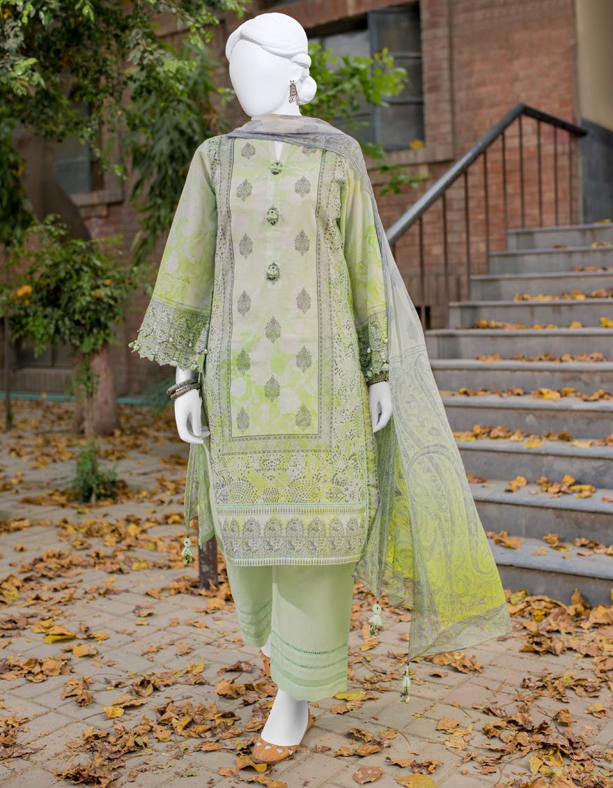 Green Lawn Unstitched 3 Piece Dress | Jlawn-S-23-515