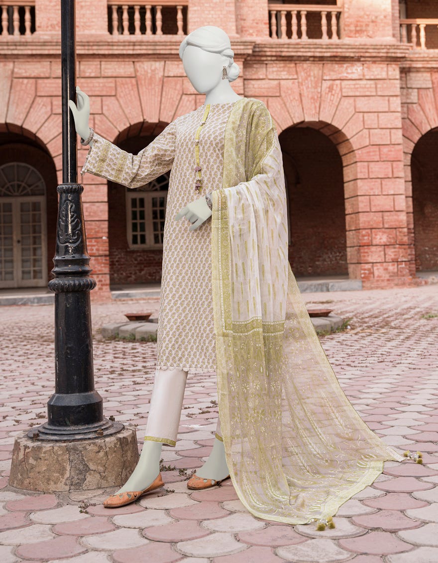 Multicolor Lawn Unstitched 3 Piece Dress | Jlawn-S-23-520
