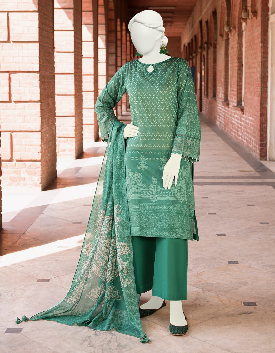 Green Lawn Unstitched 3 Piece Dress | Jlawn-S-23-531