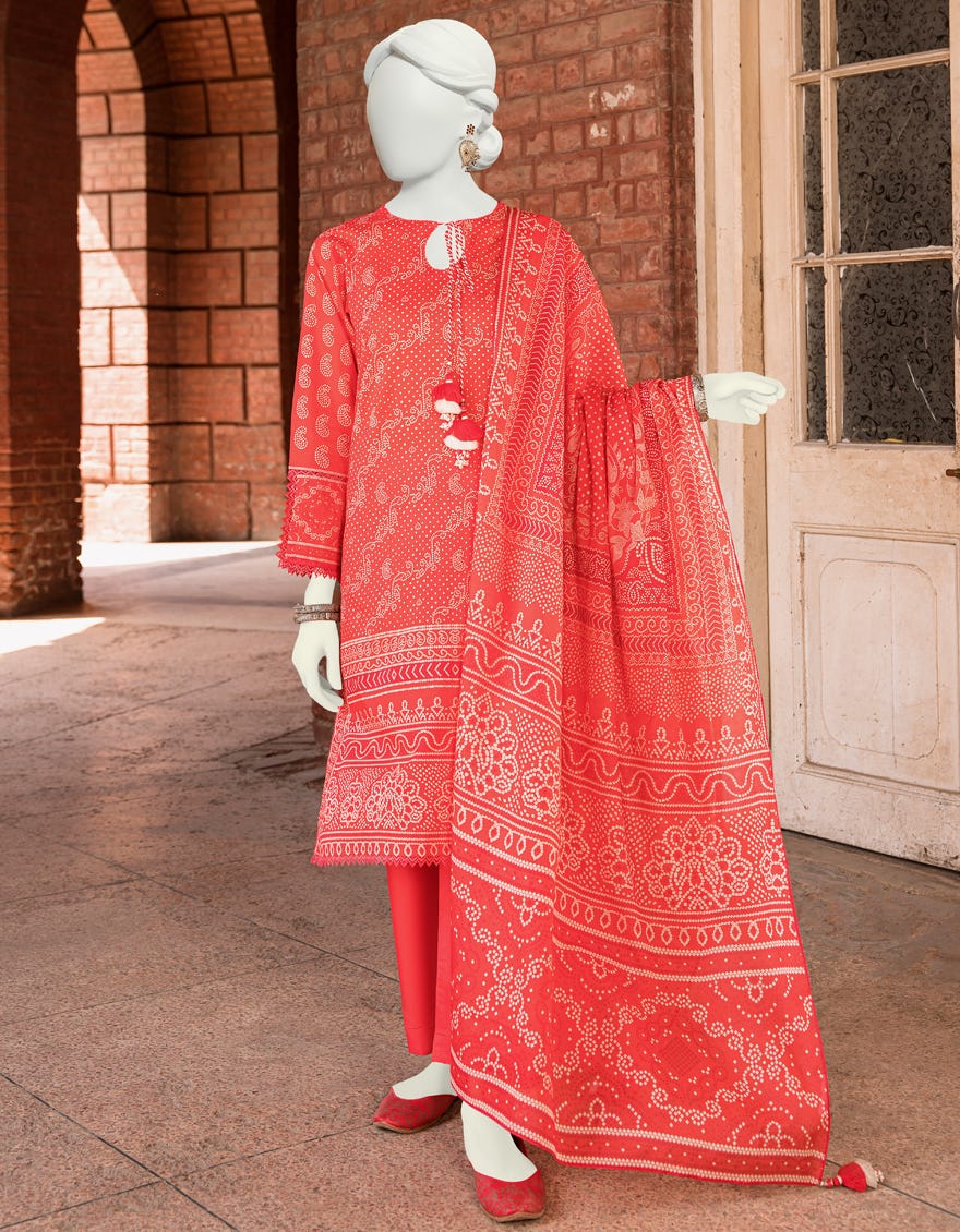 Red Lawn Unstitched 3 Piece Dress | Jlawn-S-23-533