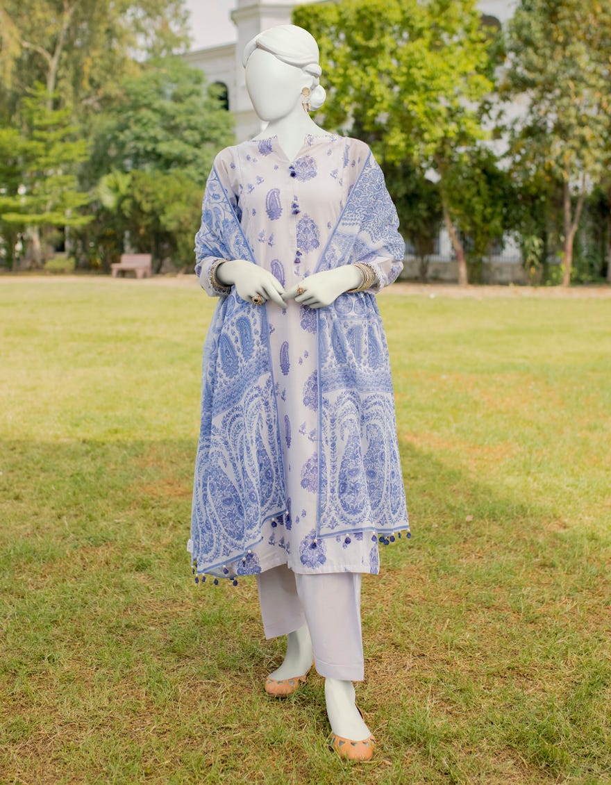 Blue Lawn Unstitched 3 Piece Dress | Jlawn-S-23-538