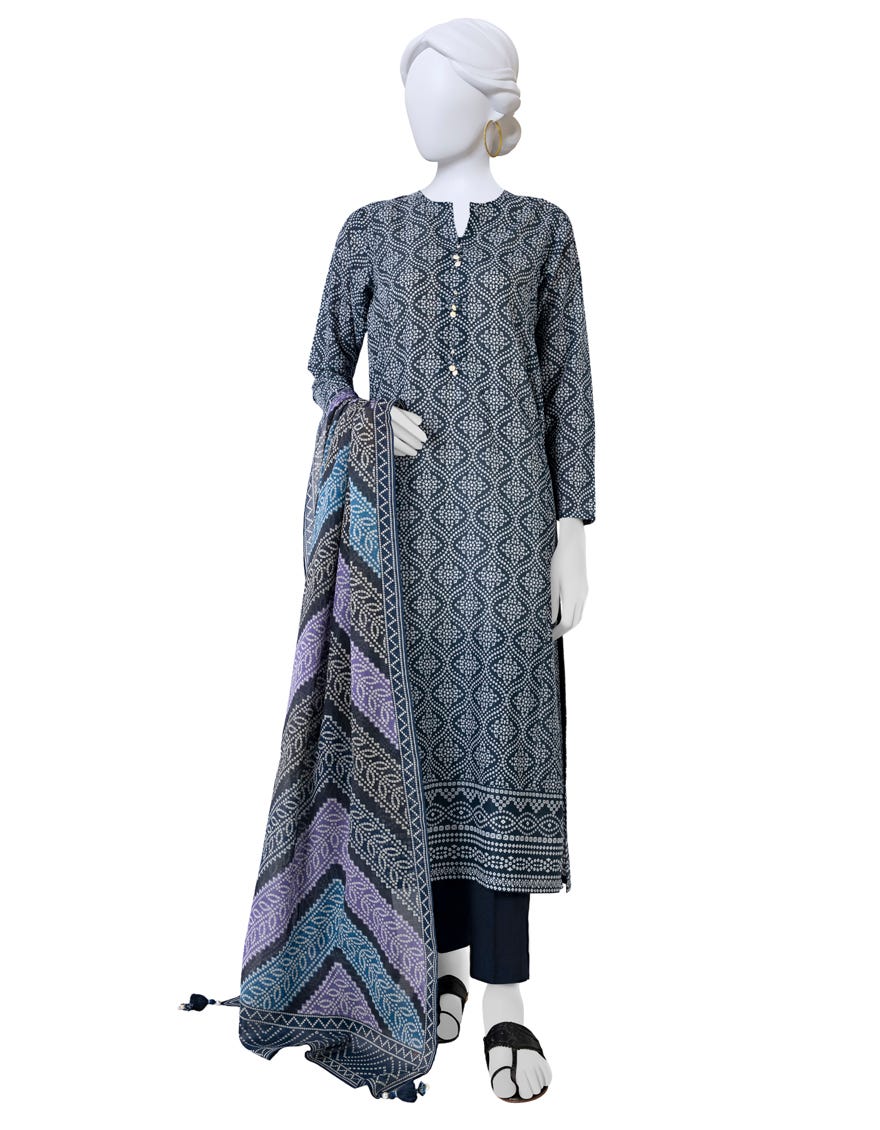 Blue Lawn Unstitched 3 Piece Dress | Jlawn-S-23-557