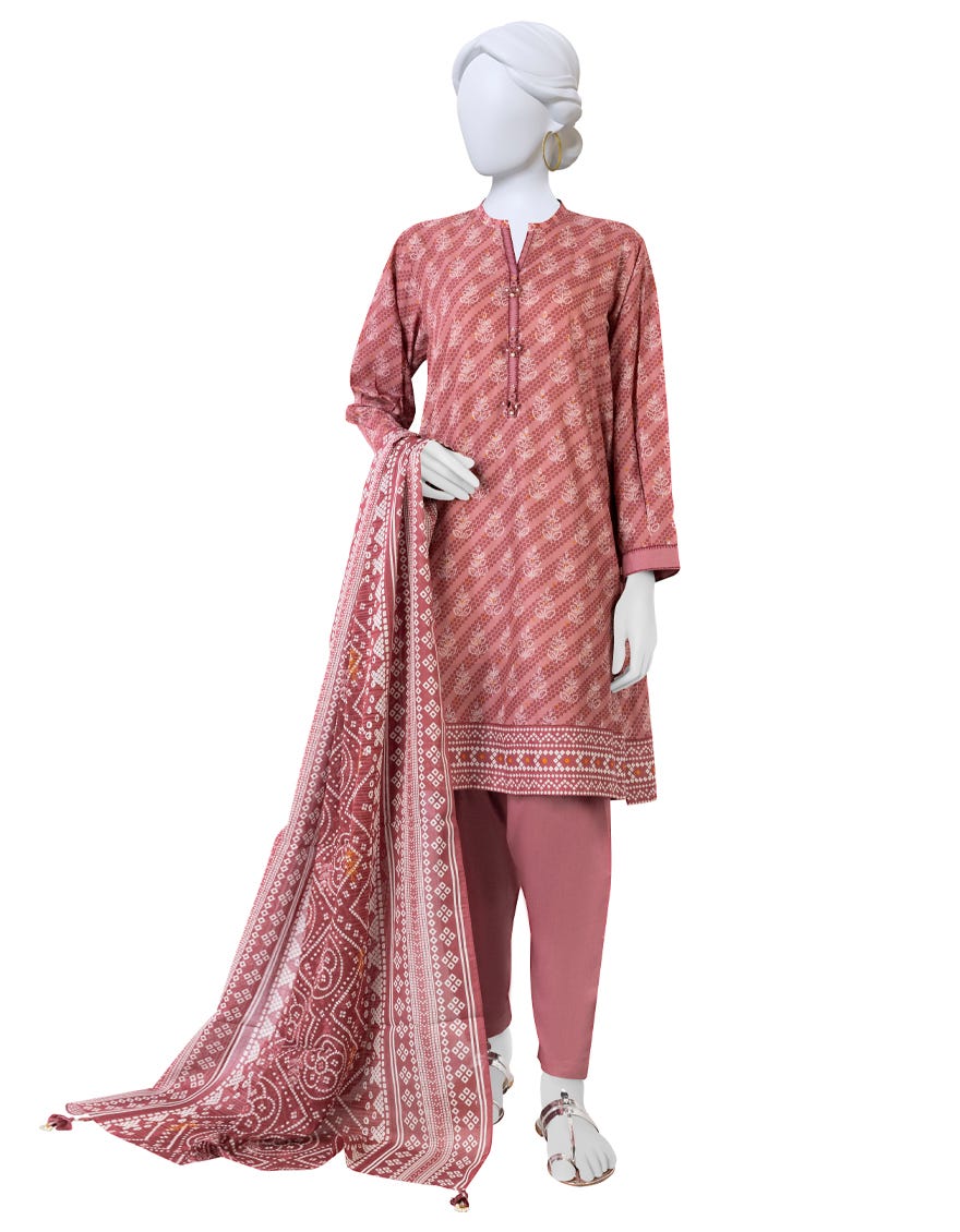 Pink Lawn Unstitched 3 Piece Dress | Jlawn-S-23-559
