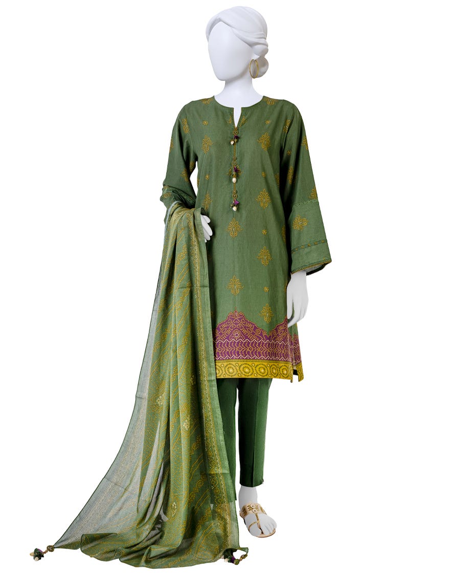Green Lawn Unstitched 3 Piece Dress | Jlawn-S-23-564