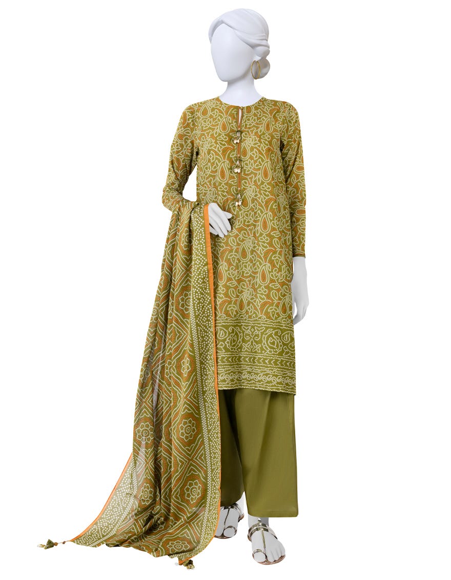 Green Lawn Unstitched 3 Piece Dress | Jlawn-S-23-565