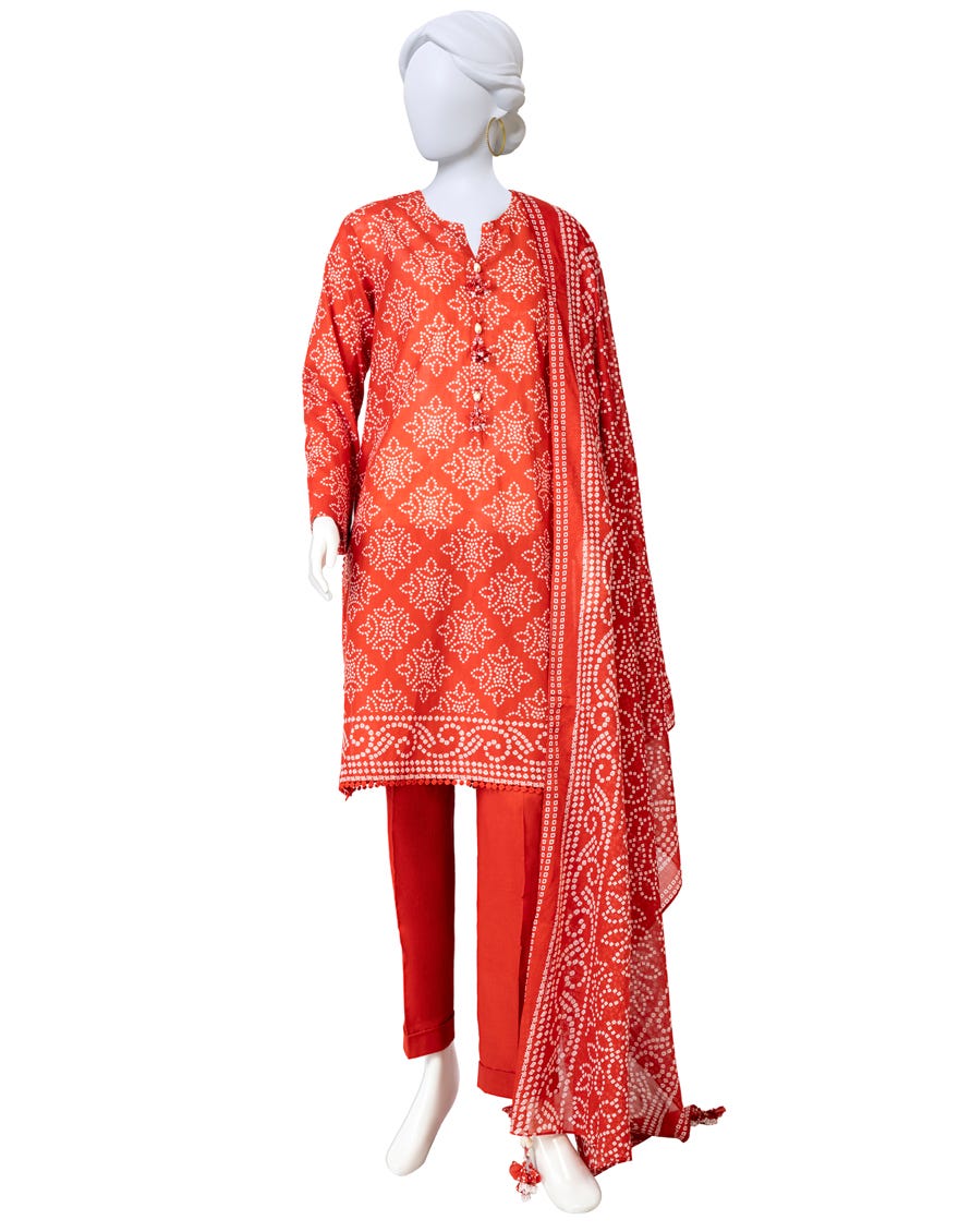 Red Lawn Unstitched 3 Piece Dress | Jlawn-S-23-566
