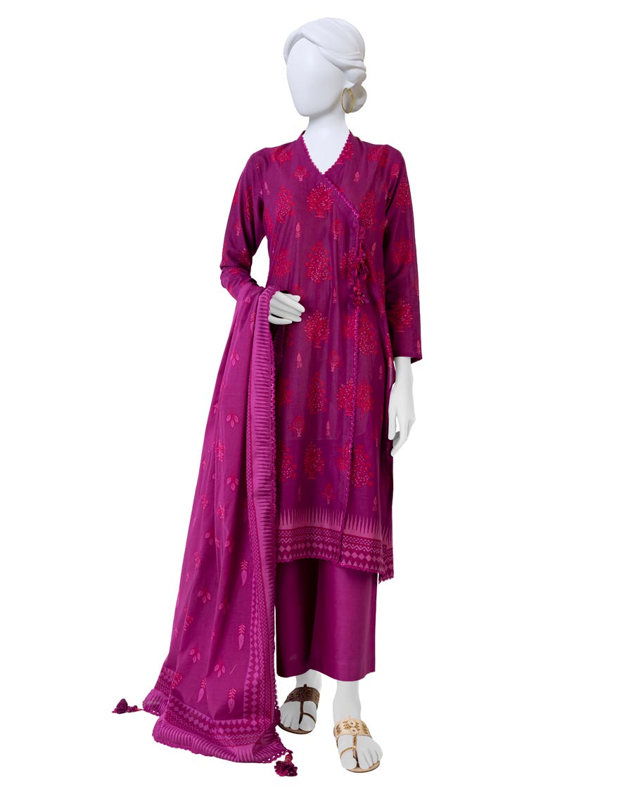 Violet Lawn Unstitched 3 Piece Dress | Jlawn-S-23-567