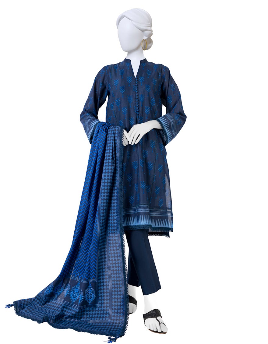 Blue Lawn Unstitched 3 Piece Dress | Jlawn-S-23-569