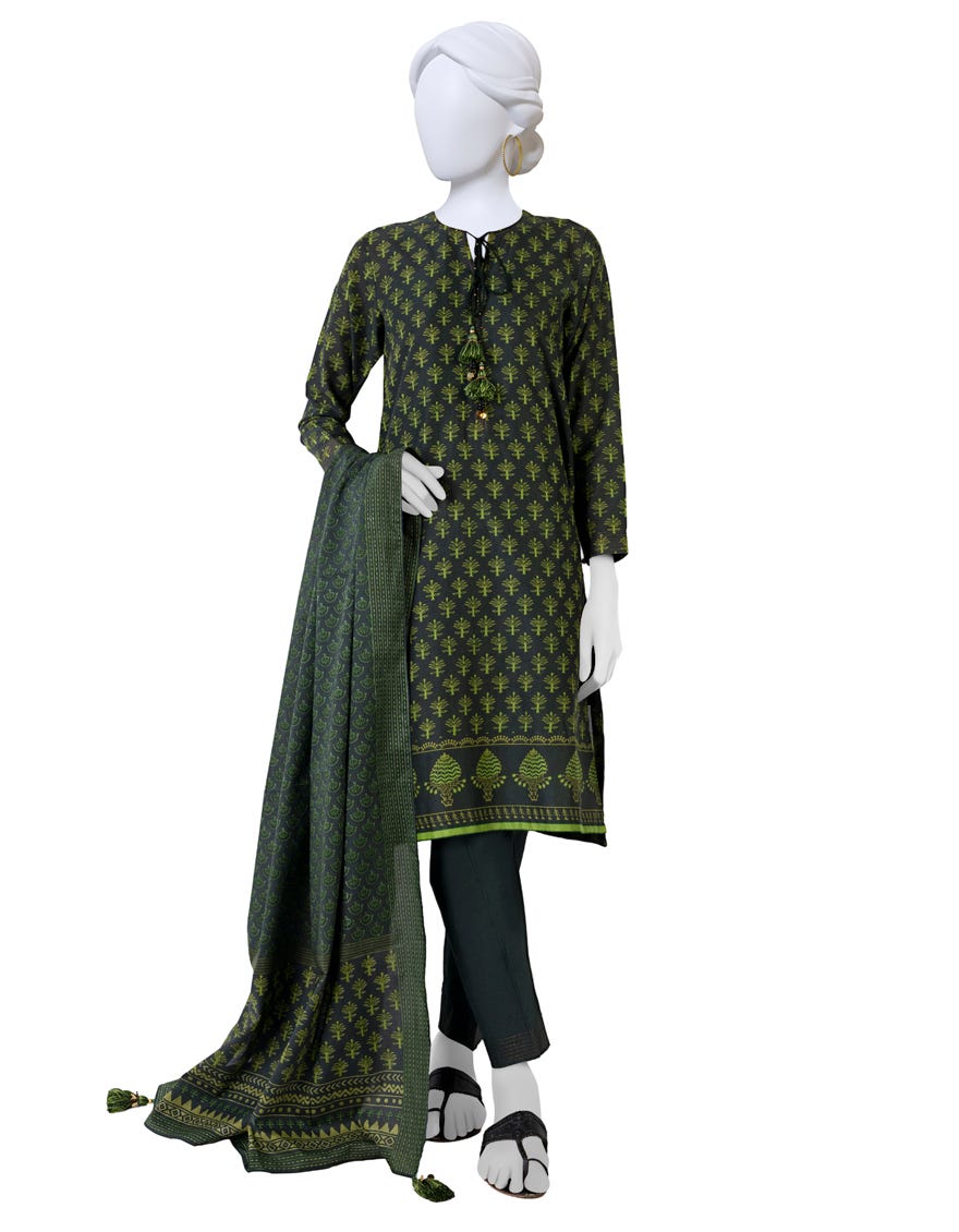 Green Lawn Unstitched 3 Piece Dress | Jlawn-S-23-570
