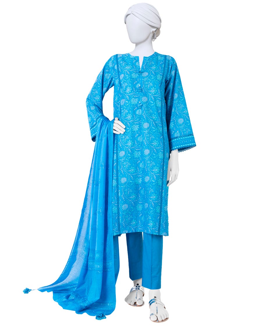Blue Lawn Unstitched 3 Piece Dress | Jlawn-S-23-573