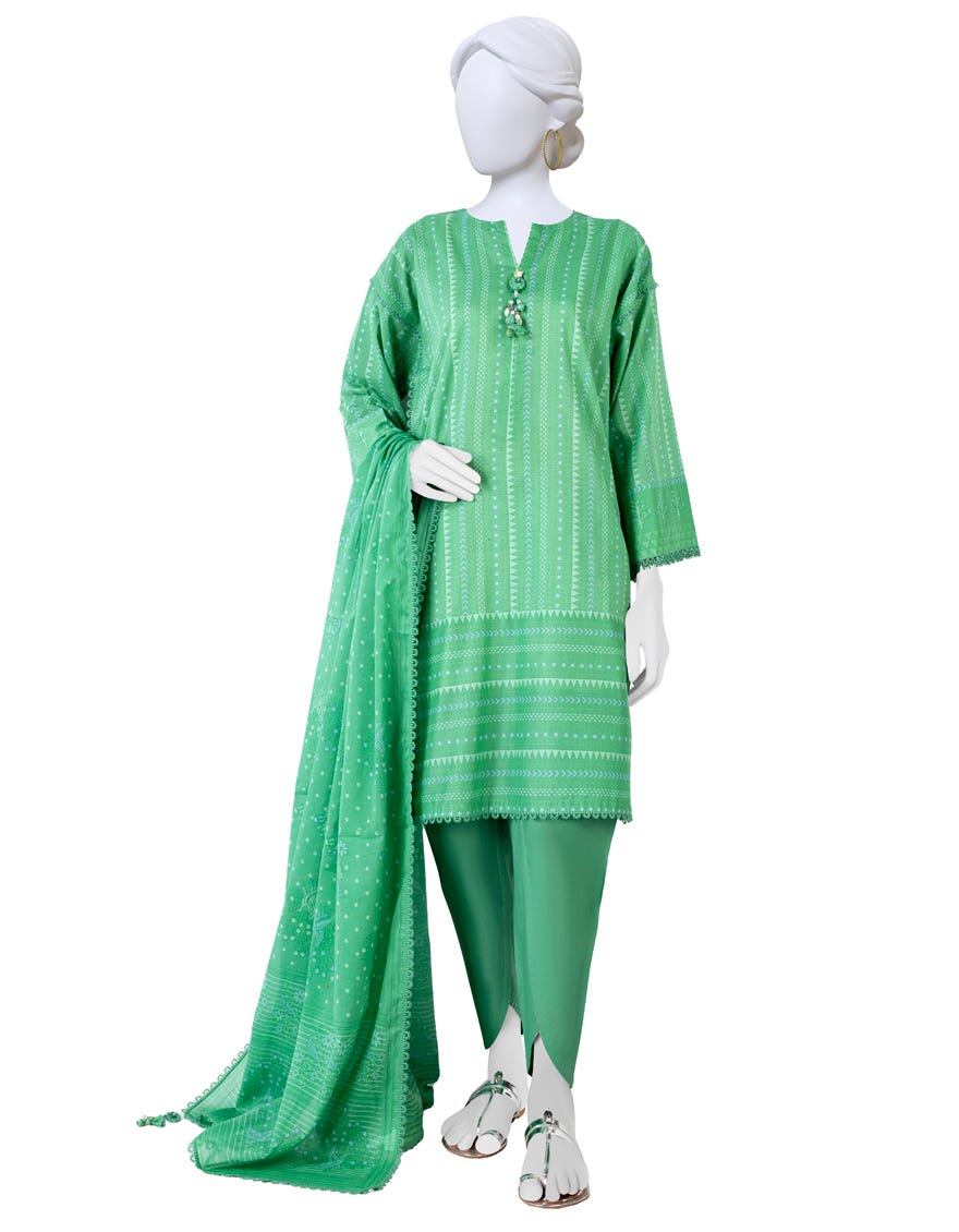 Green Lawn Unstitched 3 Piece Dress | Jlawn-S-23-574