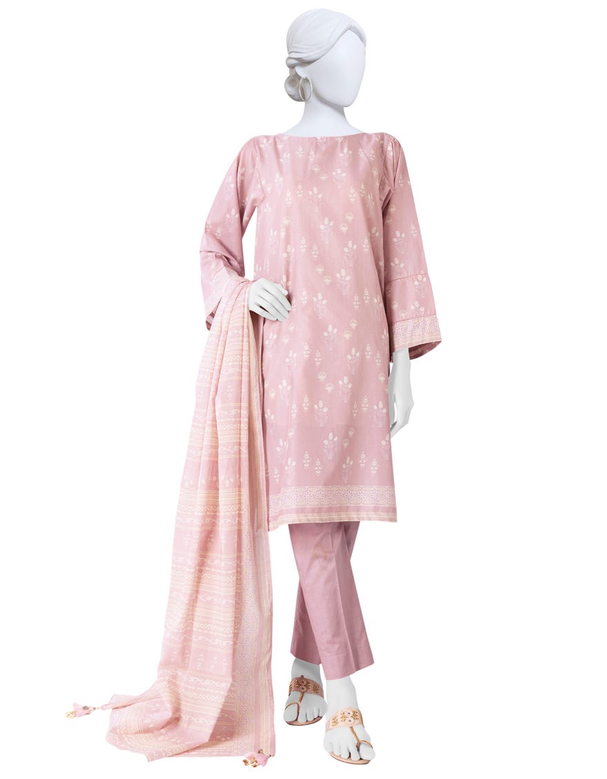 Pink Lawn Unstitched 3 Piece Dress | Jlawn-S-23-579