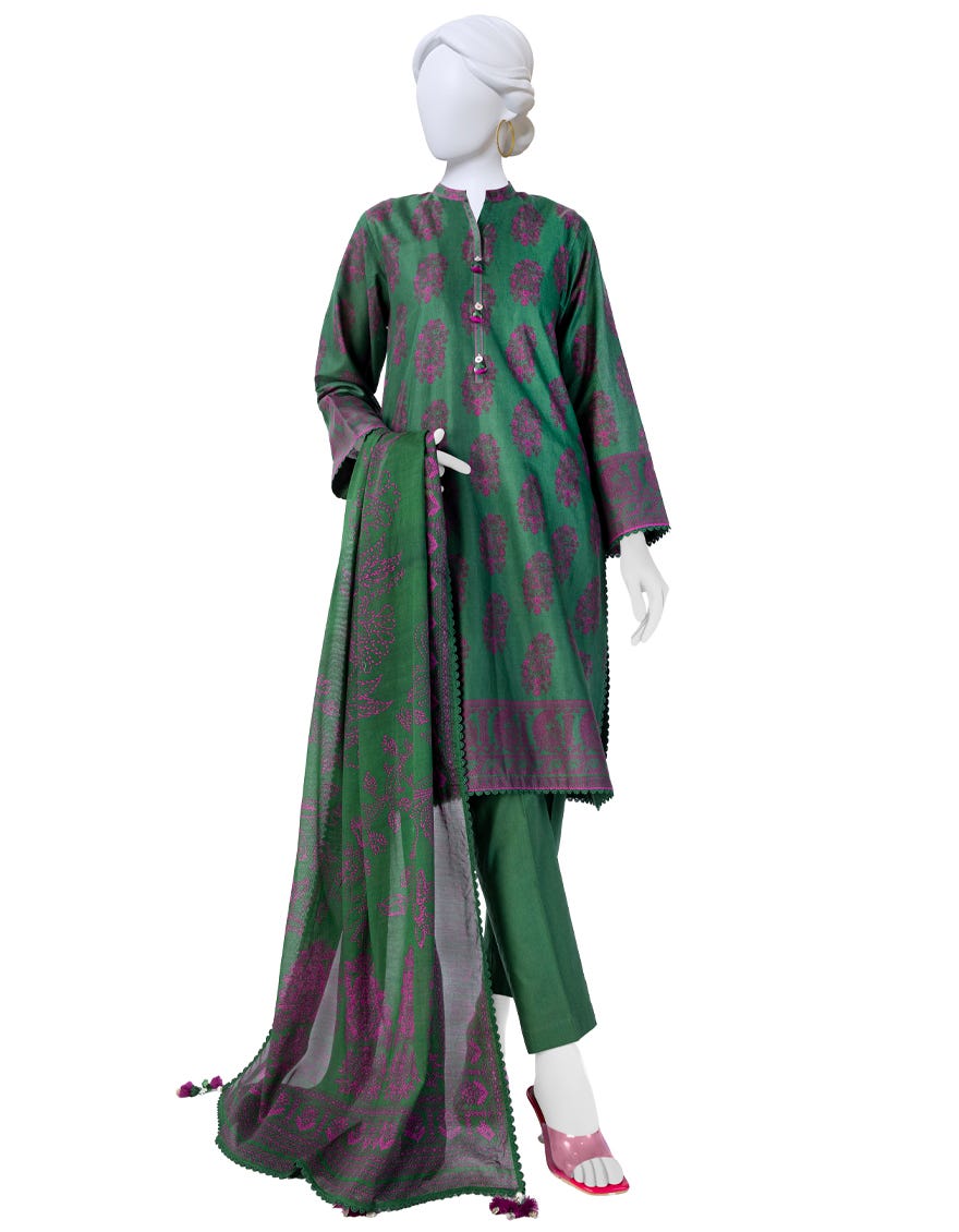 Green Lawn Unstitched 3 Piece Dress | Jlawn-S-23-583