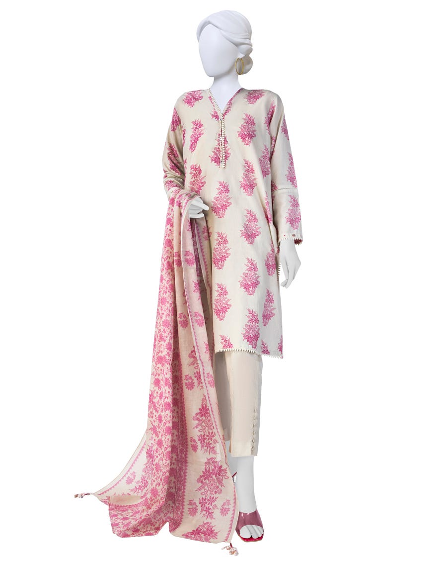 Multicolor Lawn Unstitched 3 Piece Dress | Jlawn-S-23-595