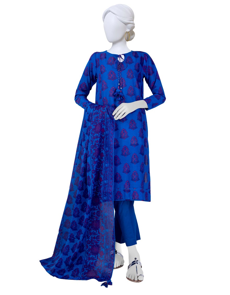 Blue Lawn Unstitched 3 Piece Dress | Jlawn-S-23-597