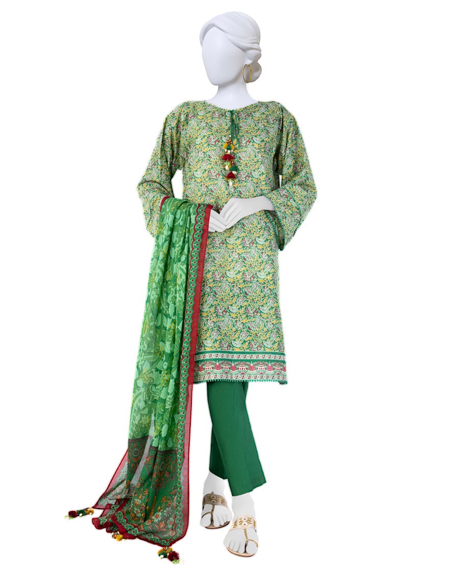 Red Lawn Unstitched 3 Piece Dress | Jlawn-S-23-616