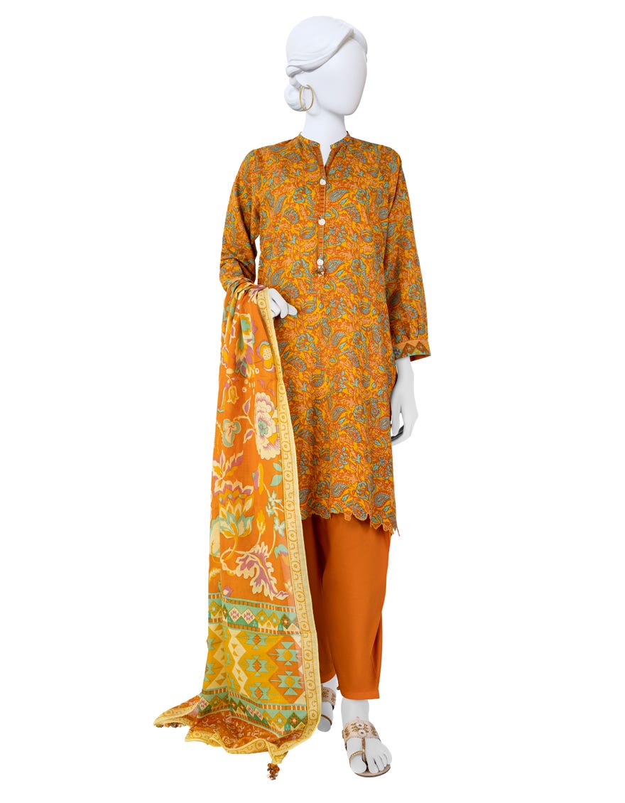 Multicolor Lawn Unstitched 3 Piece Dress | Jlawn-S-23-617