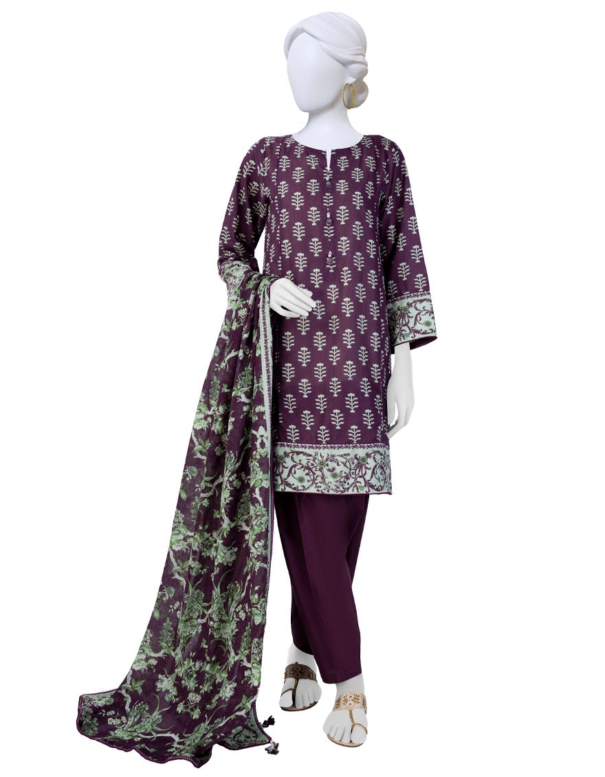 Green Lawn Unstitched 3 Piece Dress | Jlawn-S-23-623