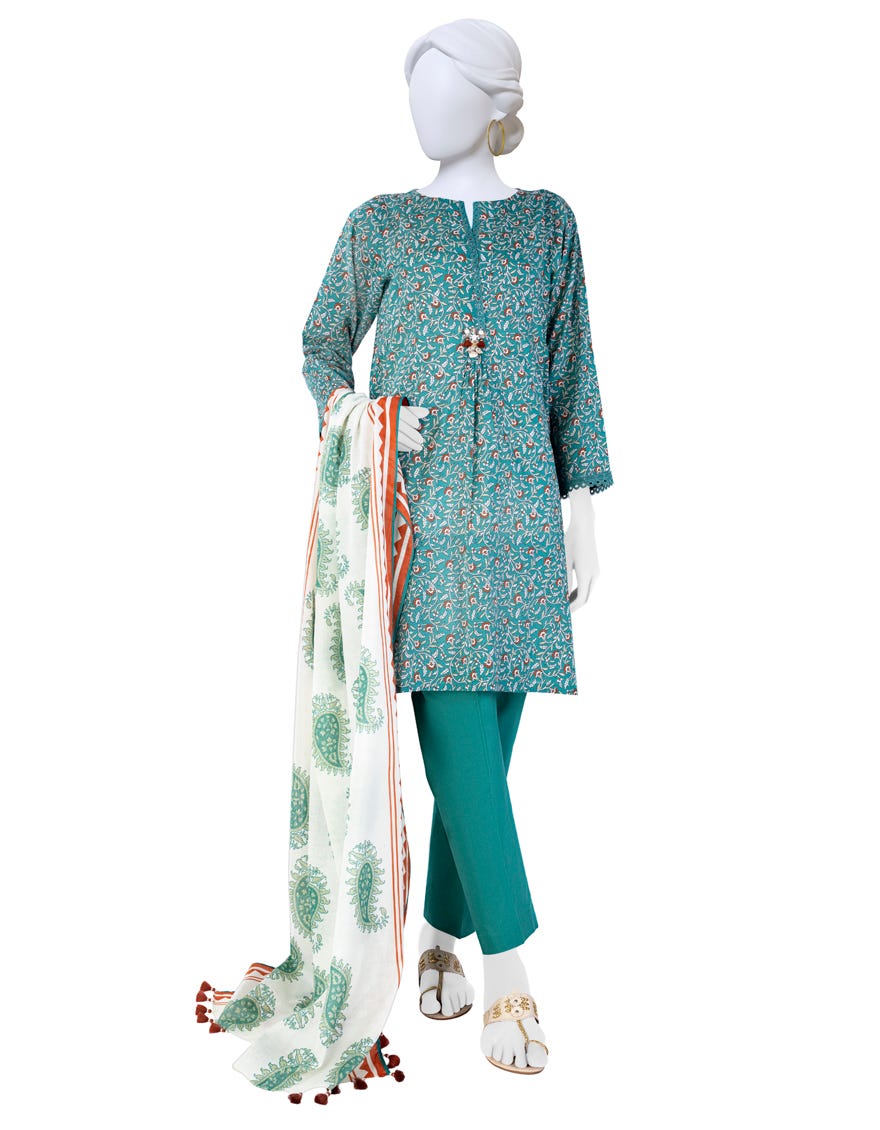 Multicolor Lawn Unstitched 3 Piece Dress | Jlawn-S-23-628