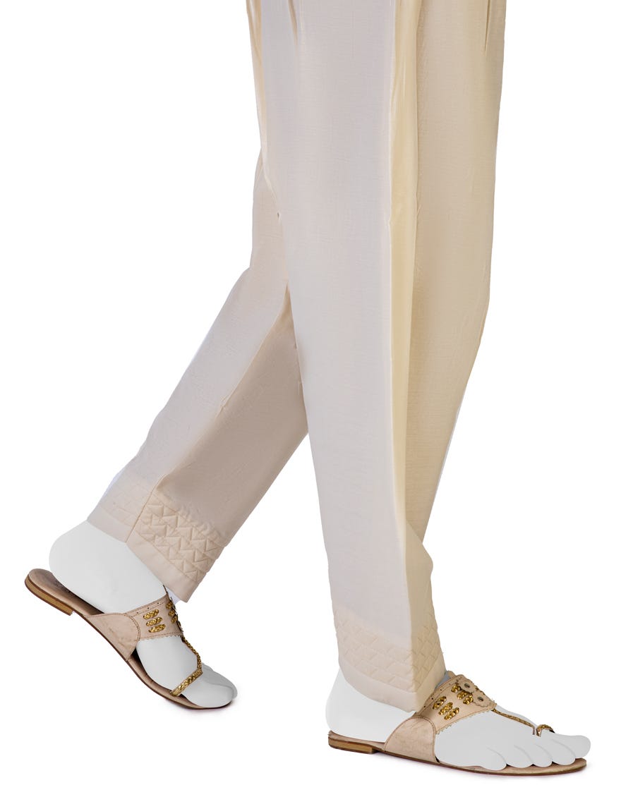 Off White Lawn Trouser | Jjlt-S-23-8021C