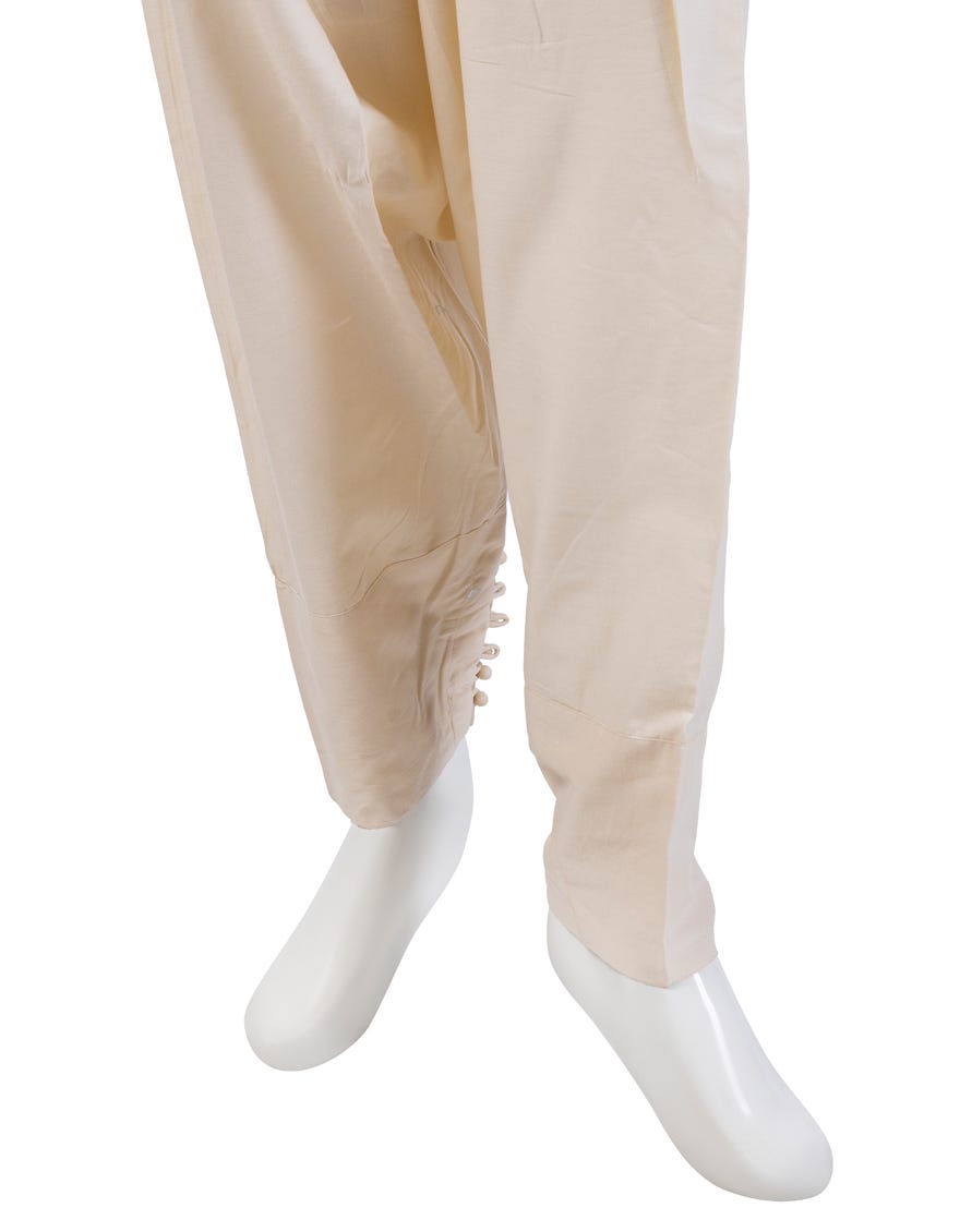Off White Dyed Shalwar | Jjlt-S-23-8021D