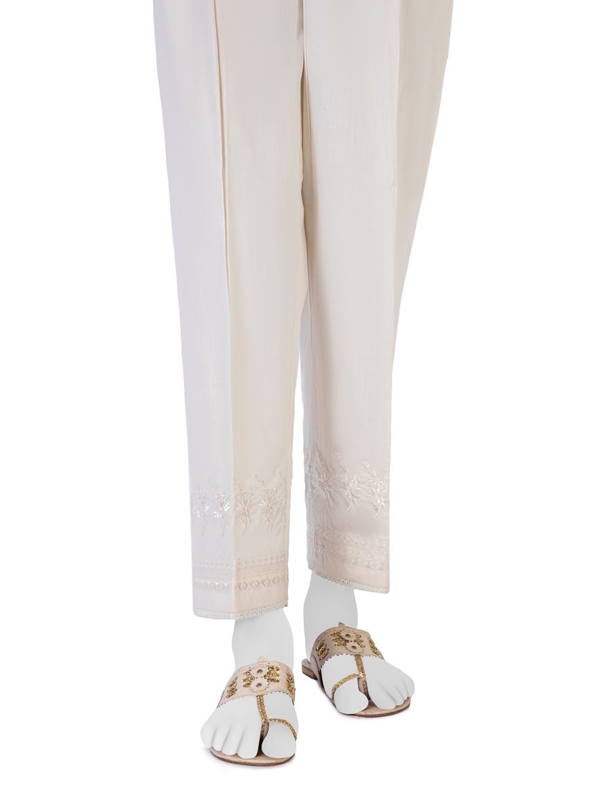 Off White Lawn Trouser | Jjlt-S-23-8021E