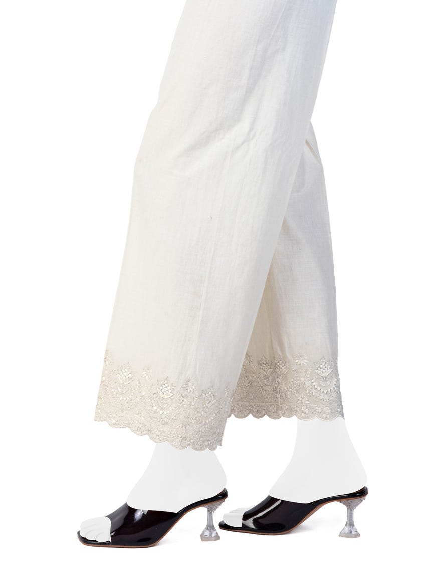 White Cambric Trousers | Jjlt-W-23-8086