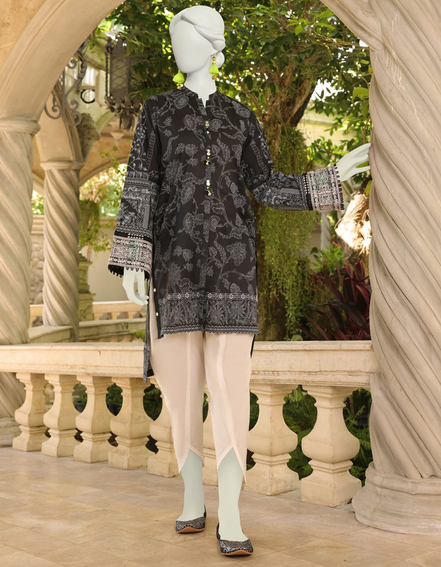 Black Lawn Unstitched 1Pc | Jlawn-S-Jsu-23-904 Aoro