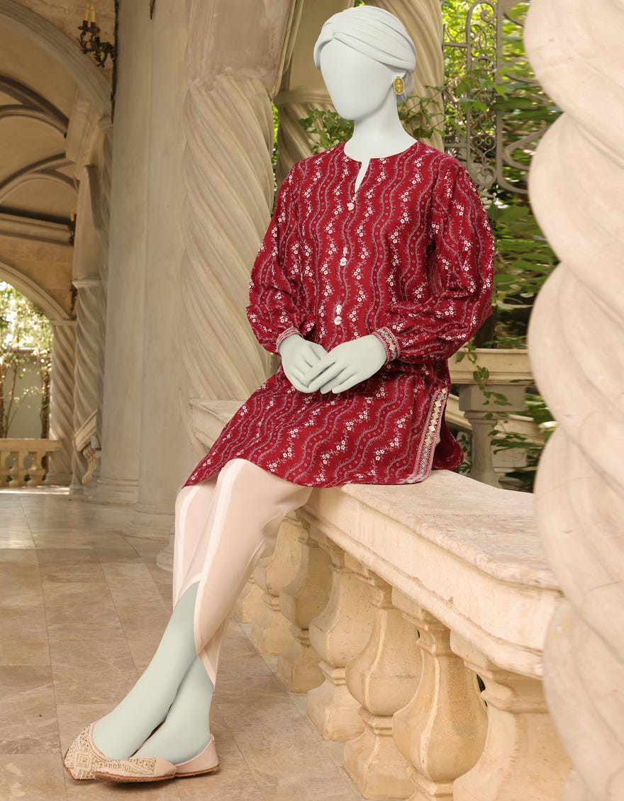 Maroon Lawn Unstitched 1Pc | Jlawn-S-Jsu-23-905 Nerea