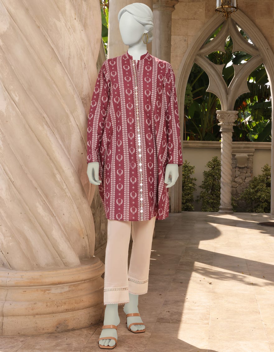 Light Purple Lawn Unstitched 1Pc | Jlawn-S-Jsu-23-907 Irene